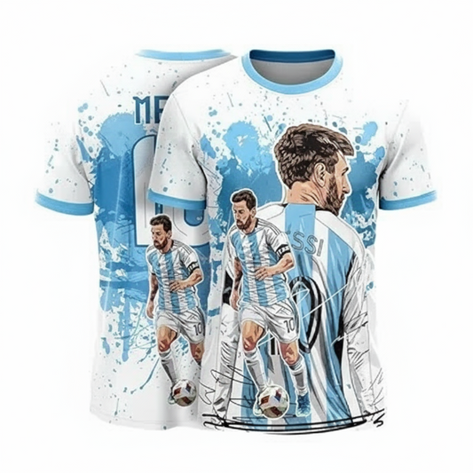 Next Print Goat Edition Personalized White Football Jersey | Custom Name & Number International Fanwear | Lightweight Dry-Fit Unisex Sports Shirt Men Women Kids | Group Gifting Comfort Team Kit India