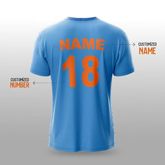 NextPrint India World Cup Jersey Collection CWC 2019 (BLUE) | Customised Cricket Jersey with Name & Number | Sizes 2Y to 4XL | Men, Women & Kids | Breathable Sportswear for Fans T-Shirt (Copy) (Copy) (Copy)