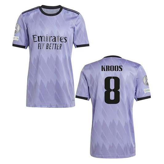 Tony Kroos Jersey 8 Number Football Jerseys Liga Club Men's Away