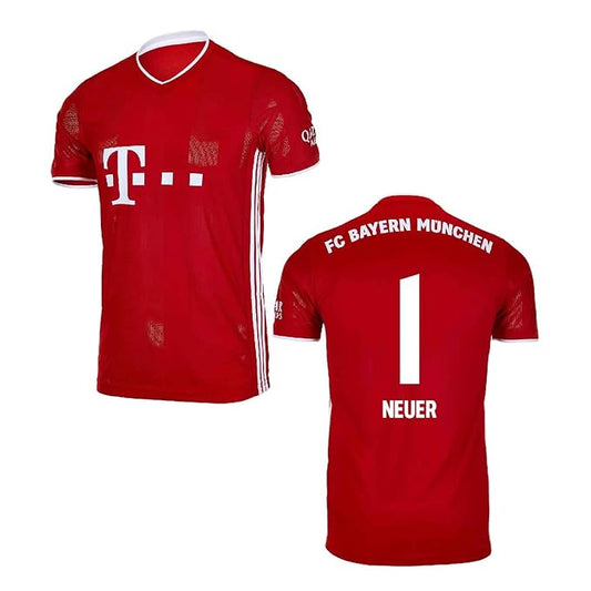 Next Print Neuer Jersey New Club Bayern Jersey 1 Number Football Jerseys Men's Home