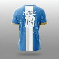 Next Print Argentina Concept Jersey Messi Football Club Jersey 2024 AC-1, Light Blue and White Edition, Customized and Personalized with Your Name and Number, for Kids, Men, and Women.