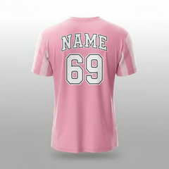 Next Print 25/26 Pink Personalized Home Football Jersey | Custom Name & Number Fan Team Shirt | Lightweight Dry-Fit Unisex Event Sports Top Men Women Kids | Group Gifting Comfort Kit India