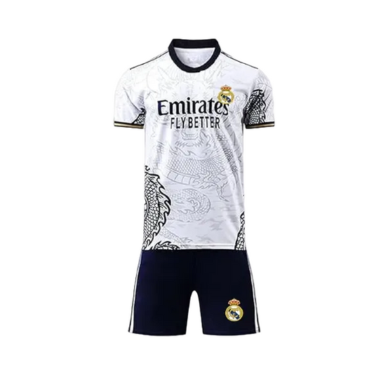 Next Print New Season White Multicolor 07 Football Jersey Set – Ronaldo Inspired | Custom Name & Number for Kids & Adults | NextPrint India