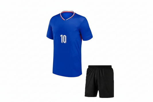 NextPrint Kylian Mbappé Football Jersey Set – Home & Away Kit with Shorts for Kids, Boys & Men