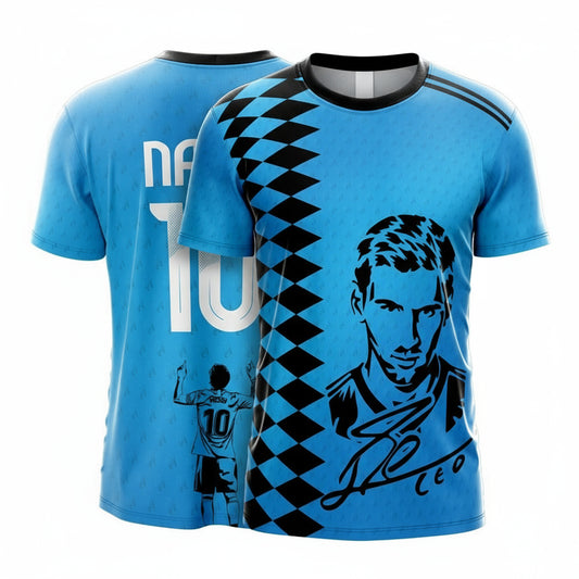 Next Print Messi Football Jersey 2024-25 | Fan Club Personalized Custom Name & Number Soccer Shirt | Dry-Fit Lightweight Messi Supporter T-Shirt for Boys, Men | Unisex Messi Fanwear India