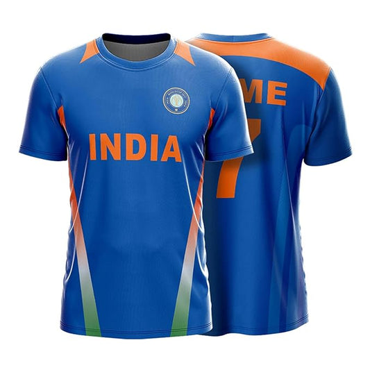 NextPrint India World Cup Jersey Collection CWC 2011 | Customised Cricket Jersey with Name & Number | Sizes 2Y to 4XL | Men, Women & Kids | Breathable Sportswear for Fans T-Shirt (Copy)