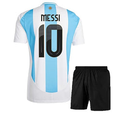 NextPrint Messi #10 Argentina Home Jersey Set – Football Kit with Shorts for Kids, Boys & Men