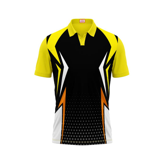 Next Print Customised Polo Neck Yellow Jersey NPTS58