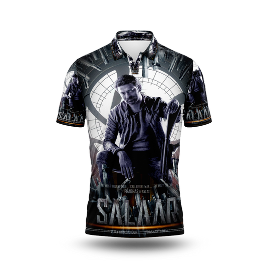 Next Print Salaar Movie Printed T-Shirt. Prabas.