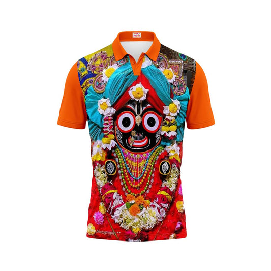 Next Print Puri Jagannath Photoprinted Tshirt Orange Colour Design 63