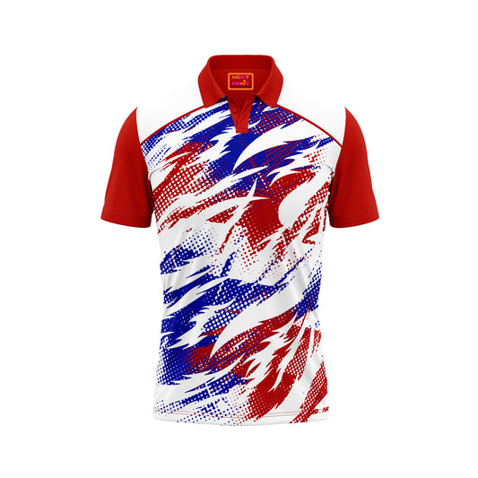 Red Polo Neck Half Sleeve T Shirt NextprintrA139