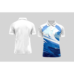 Next Print Cricket Polo Half White Customized Jersey NPCWH00A63