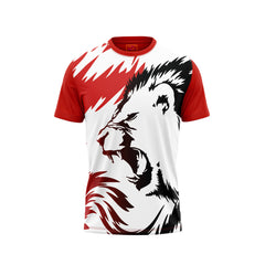 Red Round Neck Half Sleeve Tshirt Nextprintr NP50000803