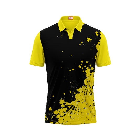 Next Print Customised Polo Neck Yellow Jersey NPTS59