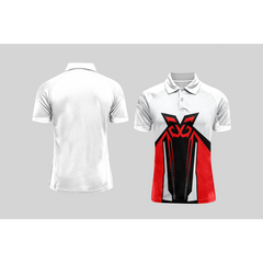 Next Print Cricket Polo Half White Customized Jersey NPCWH00A64