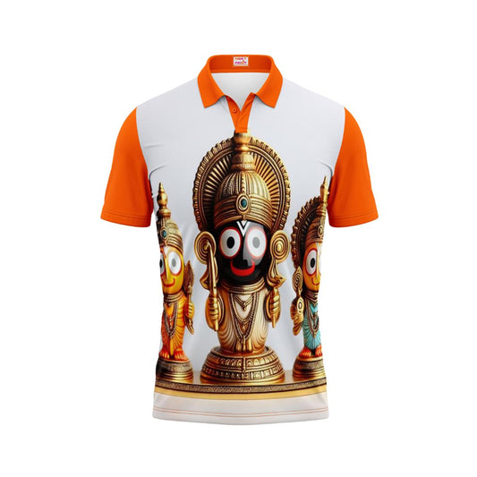 Next Print Puri Jagannath Photoprinted Tshirt Orange Colour Design 65