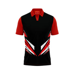 Red Polo Neck Half Sleeve T Shirt Nextprintr NP50000824