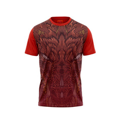 Red Round Neck Half Sleeve Tshirt Nextprintr NP50000826