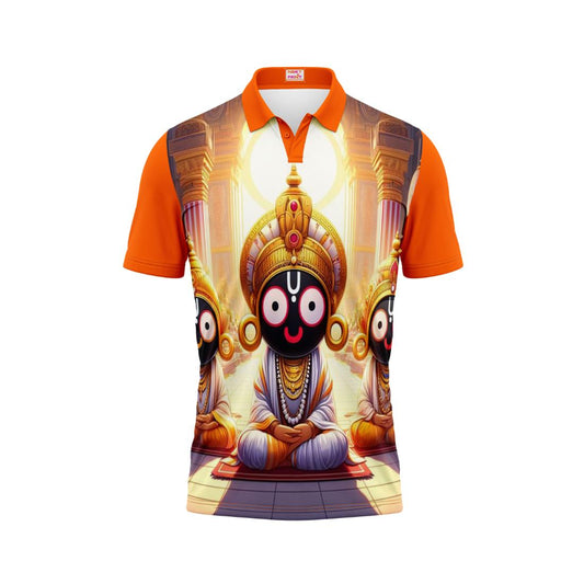 Next Print Puri Jagannath Photoprinted Tshirt Orange Colour Design 68