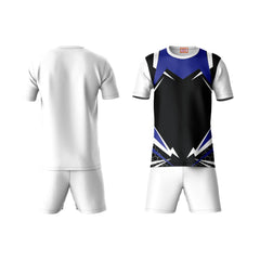 Next Print Round neck jersey white with shorts NPTS166