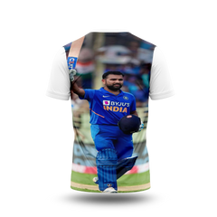 Rohit Sharma Photo Printed T-Shirt.