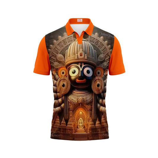 Next Print Puri Jagannath Photoprinted Tshirt Orange Colour Design 6