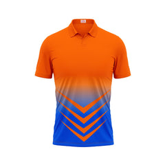 Next Print Polo Neck Printed Jersey Orange Design 6