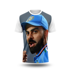 Virat Kohli Photo Printed T-Shirt.