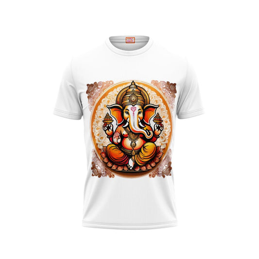 Next Print Ganesha Printed Tshirt White Colour Design 6