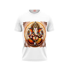 Next Print Ganesha Printed Tshirt White Colour Design 6