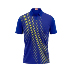 Next Print Customized Polo Neck Royal Blue Jersey NPTS01