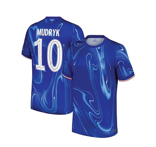 Next Print Mudryk Jersey 10 Number Pl Team Football Jerseys Club Team Men's New Home Jersey 2024/2025
