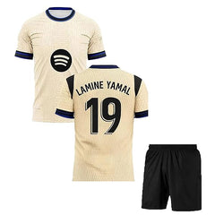 NextPrint Lamine Yamal #19 Barcelona Third Kit Jersey Set – Football T-Shirt with Shorts for Kids, Boys & Men