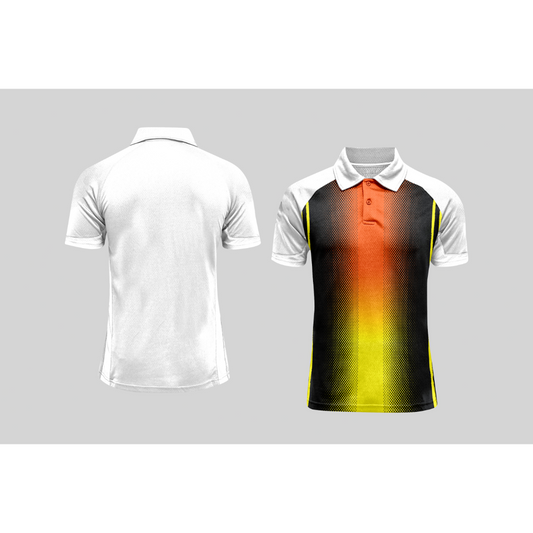 Next Print Cricket Polo Half White Customized Jersey NPCWH00A71