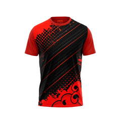 Red Round Neck Half Sleeve Tshirt NextprintrA171