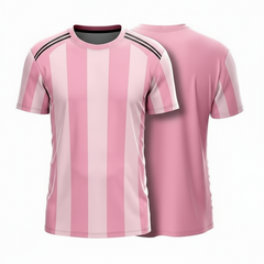 Next Print 25/26 Pink Personalized Home Football Jersey | Custom Name & Number Fan Team Shirt | Lightweight Dry-Fit Unisex Event Sports Top Men Women Kids | Group Gifting Comfort Kit India