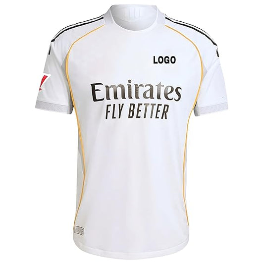 Next Print 2025/26 White Customized Football Jersey – Personalized Name & Number | Premium Dry-Fit Soccer T-Shirt for Men & Women | NextPrint India