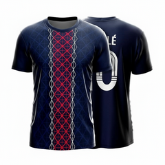 Next Print Paris PSG 2025-26 Personalized Home Football Jersey | Custom Name & Number Midnight Blue Club Shirt | Lightweight Dry-Fit Fan T-Shirt Paris Saints-German Supporter Soccer Teamwear Men Women Kids India