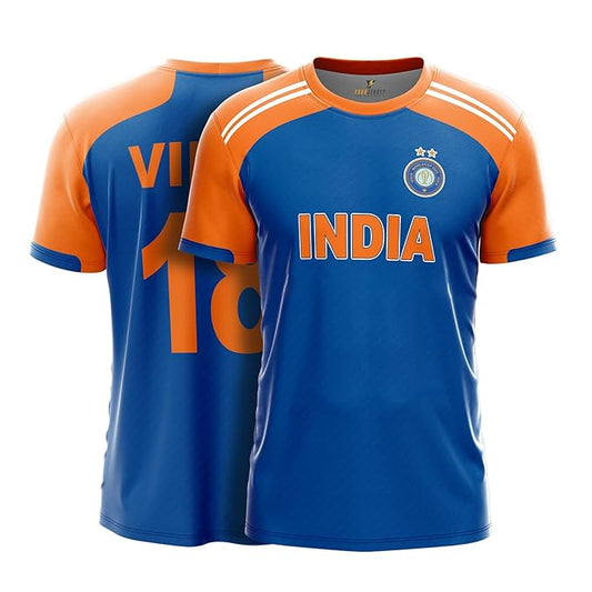 NextPrint India World Cup Jersey Collection CWC T20 2024 | Customised Cricket Jersey with Name & Number | Sizes 2Y to 4XL | Men, Women & Kids | Breathable Sportswear for Fans T-Shirt (Copy)