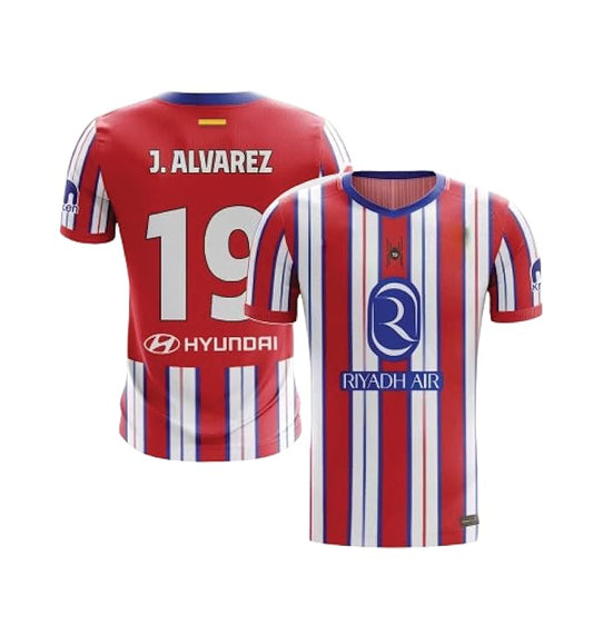 Next Print Liga Madrid Julian Alvarez 19 Number New Football Jerseys Club Team Men's Home