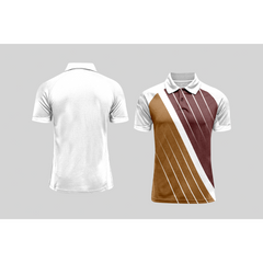 Next Print Cricket Polo Half White Customized Jersey NPCWH00A72