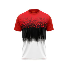 Red Round Neck Half Sleeve Tshirt Nextprintr NP50000845