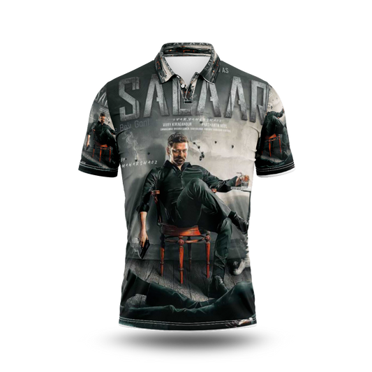 Next Print Salaar Movie Printed T-Shirt. Prabas.