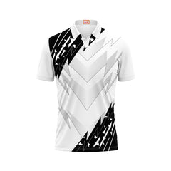 Next Print Customized Cricket Polo Neck White Jersey NPTS78