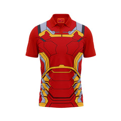 Red Polo Neck Half Sleeve T Shirt Nextprintr NP50000853