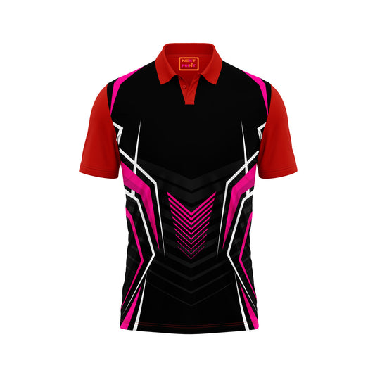 Red Polo Neck Half Sleeve T Shirt NextprintrA178