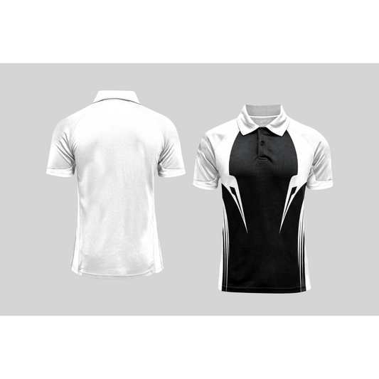 Next Print Cricket Polo Half White Customized Jersey NPCWH00A75