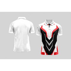 Next Print Cricket Polo Half White Customized Jersey NPCWH00A76