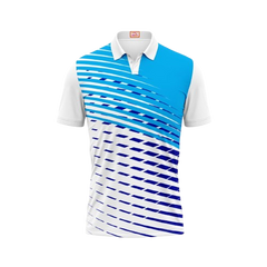 Next Print Customized Polo Neck White Jersey NPTS80