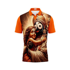 Next Print Puri Jagannath Photoprinted Tshirt Orange Colour Design 77